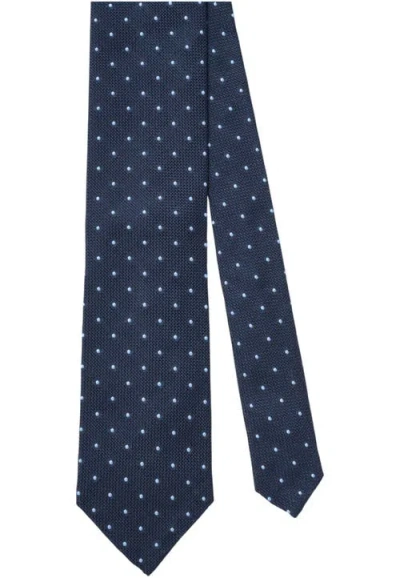 ROBERT TALBOTT ROBERT TALBOTT DUVALL SPOT GRENADINE SILK NECKTIE