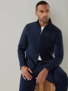 Robert Talbott Evans Track Jacket In Navy