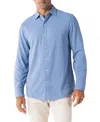 Robert Talbott Foster Long Sleeve Knit Shirt In Blue