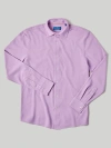 Robert Talbott Foster Long Sleeve Knit Shirt In Lavender