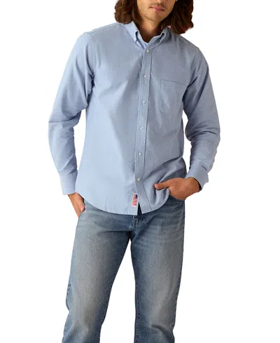Robert Talbott George Oxford Button Down Shirt In Blue