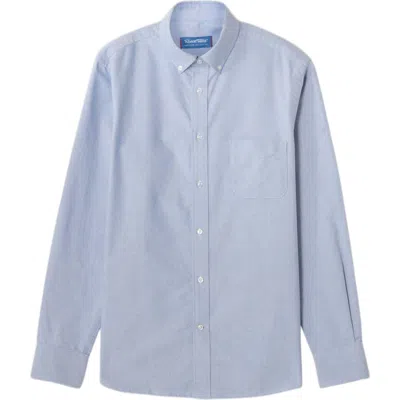 Robert Talbott George Oxford Button Down Shirt In Blue