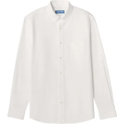 Robert Talbott George Oxford Button Down Shirt In White