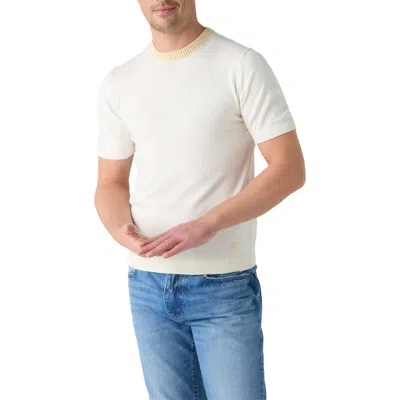 Robert Talbott Gibson Cotton Cashmere Short Sleeve Crewneck Sweater In Multi