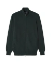 Robert Talbott Graham Cashmere Blend Full Zip Sweater In Black