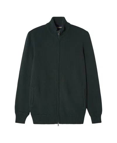 ROBERT TALBOTT GRAHAM CASHMERE BLEND FULL ZIP SWEATER