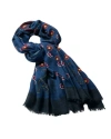 Robert Talbott Hackman Wool & Silk Scarf In Blue