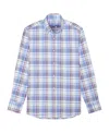 Robert Talbott Harrison Button Down Multicolor Plaid Oxford Shirt In Blue