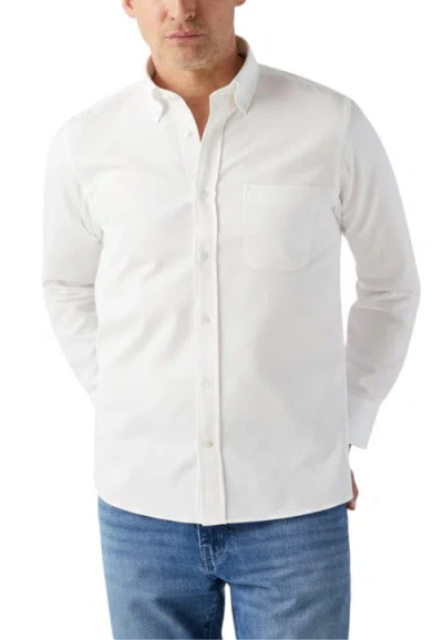 Robert Talbott Harrison Button Down Pique Shirt In White