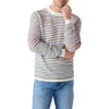 Robert Talbott Hilton Multi Stripe Rollneck Sweater In Multi