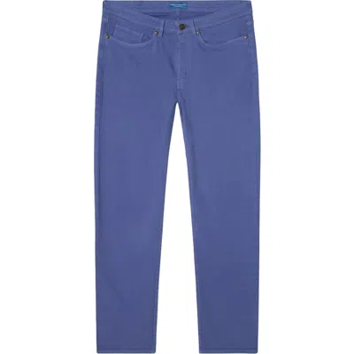 Robert Talbott Hudson Comfort Stretch 5 Pocket Pant In Blue