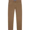 Robert Talbott Hudson Comfort Stretch 5 Pocket Pant In Brown