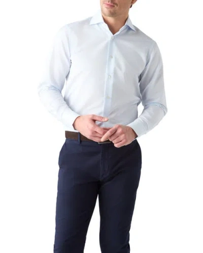 Robert Talbott Kingsley Medium Twill Stripe Shirt In Blue
