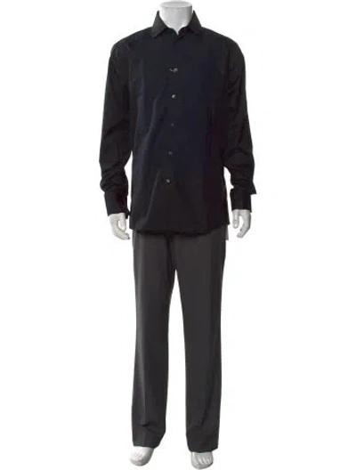 Pre-owned Robert Talbott Long Sleeve Dress Shirt W/ Tags In Black