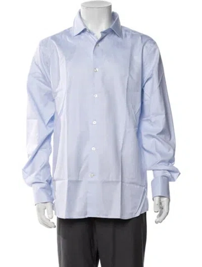 Pre-owned Robert Talbott Long Sleeve Dress Shirt W/ Tags In Blue