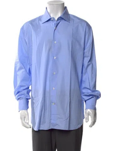 Pre-owned Robert Talbott Long Sleeve Dress Shirt W/ Tags In Blue