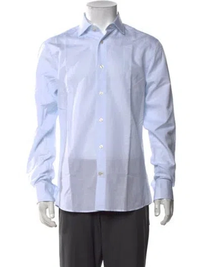 Pre-owned Robert Talbott Long Sleeve Dress Shirt W/ Tags In Blue