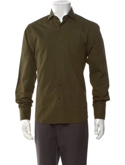 Pre-owned Robert Talbott Long Sleeve Dress Shirt W/ Tags In Green