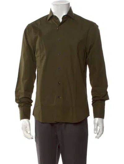 Pre-owned Robert Talbott Long Sleeve Dress Shirt W/ Tags In Green