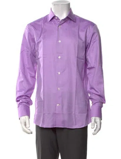 Pre-owned Robert Talbott Long Sleeve Dress Shirt W/ Tags In Purple