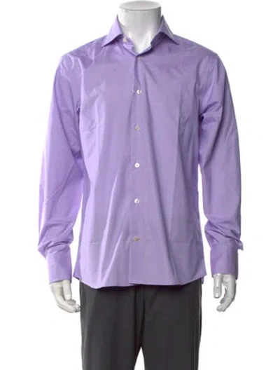 Pre-owned Robert Talbott Long Sleeve Dress Shirt W/ Tags In Purple