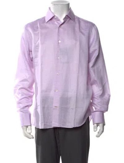 Pre-owned Robert Talbott Long Sleeve Dress Shirt W/ Tags In Purple
