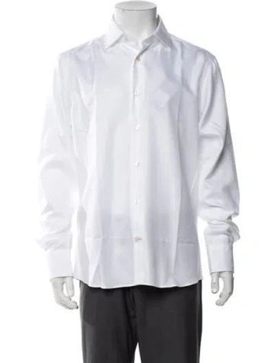 Pre-owned Robert Talbott Long Sleeve Dress Shirt W/ Tags In White