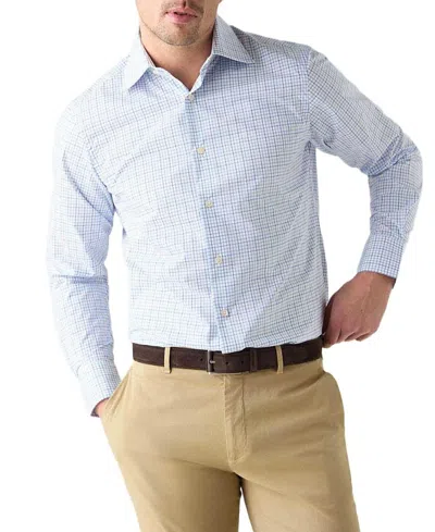 Robert Talbott Madison Check Light Weight Poplin Shirt In Contemporary Fit In Multi