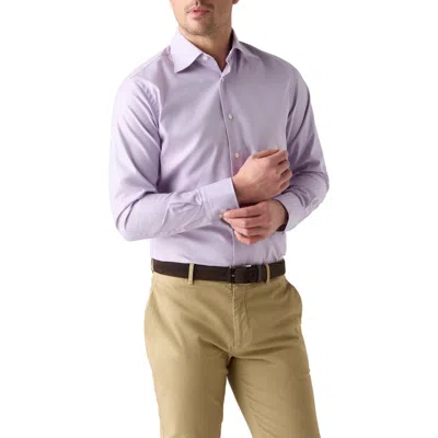 Robert Talbott Madison Check Light Weight Poplin Shirt In Pink