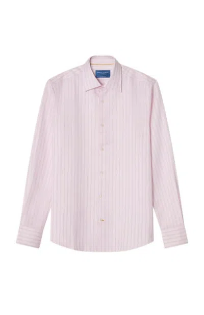 Robert Talbott Madison Multi Stripe Shirt In Pink Multi