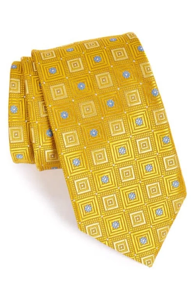 Robert Talbott Medallion Silk Tie In Gold