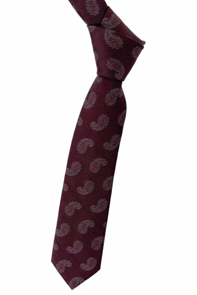 Robert Talbott Men's Best Of Class Woven Silk Tie In Burgundy, Brown, And Bronze Paisley'