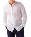 Robert Talbott Morgan Linen Shirt In White