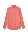 Robert Talbott Morgan Linen Shirt In Pink