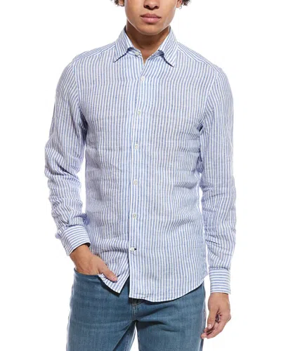 Robert Talbott Morgan Linen Shirt In Multi