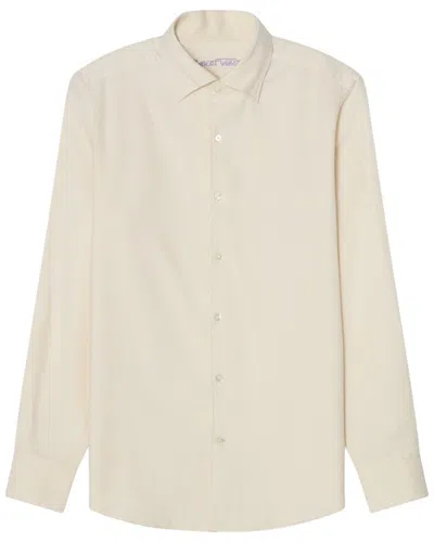 Robert Talbott Morgan Luxe Flannel Shirt In 507-cream