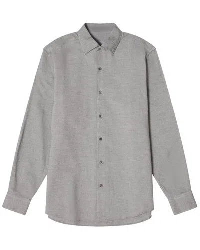 Robert Talbott Morgan Luxe Flannel Shirt In Gold