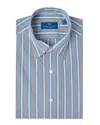Robert Talbott Morgan Multi Stripe Shirt In Blue