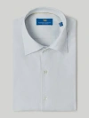 Robert Talbott Morgan Pinpoint Oxford Shirt In Light Gray Oxford