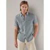 ROBERT TALBOTT ROBERT TALBOTT MORGAN SHORT SLEEVE LINEN SHIRT