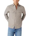 Robert Talbott Morgan Workshirt Luxe Flannel Micro Check Shirt In Brown