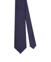 Robert Talbott Newman 7 Fold Solid Silk Necktie In Blue