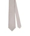 Robert Talbott Newman 7 Fold Solid Silk Necktie In Gray