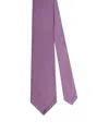 Robert Talbott Newman 7 Fold Solid Silk Necktie In Purple