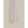 Robert Talbott Newman 7 Fold Solid Silk Necktie In Silver