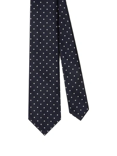 Robert Talbott Newman 7 Fold Sport Jacquard Necktie In Blue