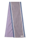 Robert Talbott Niven Houndstooth Scarf In Purple