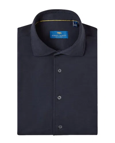 Robert Talbott Pearce Stretch Knit Shirt In Black