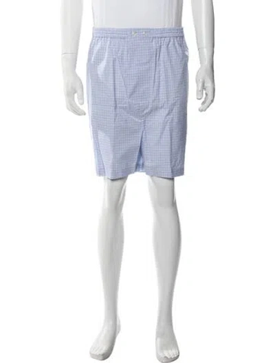Pre-owned Robert Talbott Plaid Print Boxers W/ Tags In Multicolor