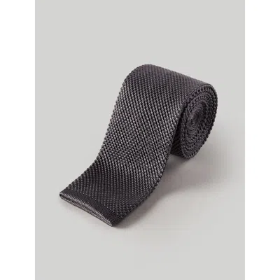 Robert Talbott Redford Silk Knit Necktie In Titano